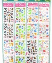 Art.nr: 44702 - HEARTS STICKERS ON MAP (16st.)