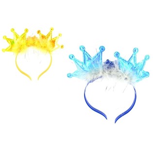 HEADBAND WITH LIGHT-UP CROWNS (12 pcs)
