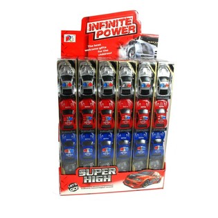 4 Police Cars in Tube (24 pcs)