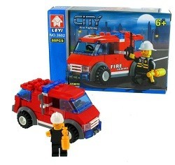 BRICKS FIRE BRIGADE BUILDING BLOCKS (6 pcs.)