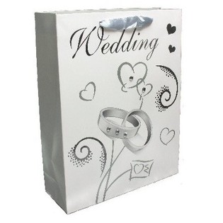 Wedding Gift Bag - Silver (12 pcs.)