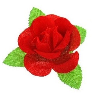 CORSAGE - ROSE WITH LEAF (24 pcs.)