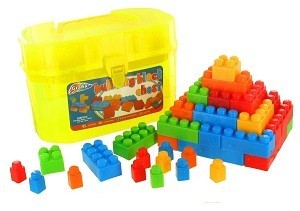 Toy Building Blocks Suitcase - 39 Pieces
