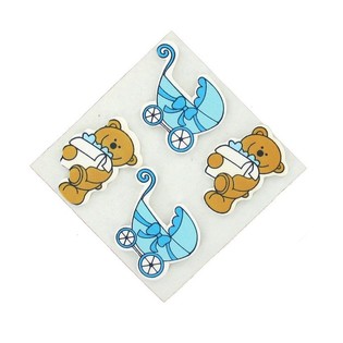 Decorative Stickers - Baby Blue (Pack of 20)
