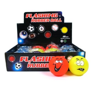 Funny Light-Up Bouncy Ball in Display (12 pcs)