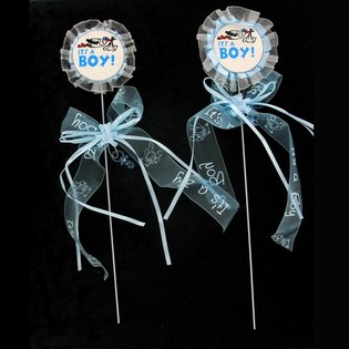 Baby Shower Cake Topper - It's a Boy (12 pcs)
