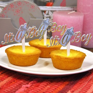 Baby Shower Cupcake Picks - It's a Boy (12 pcs)