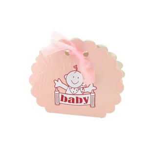Pink Birth Treat Boxes (12 pcs) - Baby Shower Favours