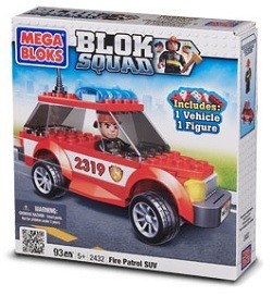 MEGABLOKS BLOK SQUAD FIRE PATROL SUV - 2432 (2 pcs.)
