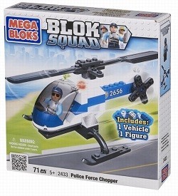 MEGABLOKS BLOK SQUAD POLICE FORCE CHOPPER - 2433 (1 pc.)
