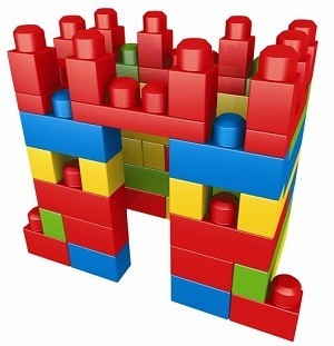 MEGA BLOKS Building Blocks Big Bag (70 Pieces) - 8309