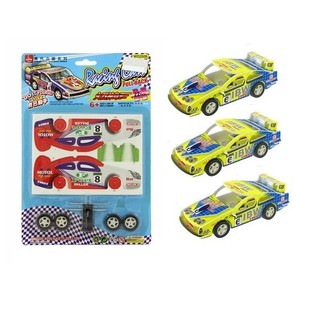BUILD YOUR OWN 3D RACE CAR (12 pcs)