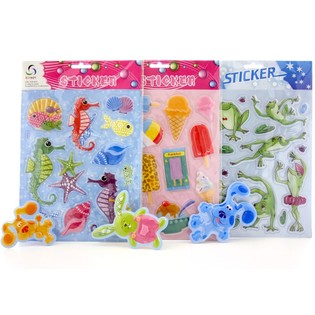 Cheerful Pop-Up Stickers (12 pcs)