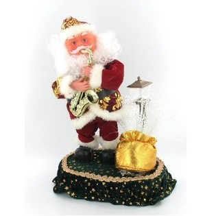 MOVING SANTA CLAUS WITH SAXOPHONE