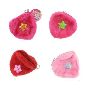 Plush Heart Pouches & Coin Purses (24 pcs) | B2B Toy Wholesale