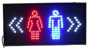 LED SIGN - TOILET