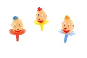 CAKE DECORATION - CLOWN HEADS (144st.)