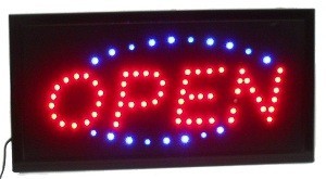 LED SIGN - OPEN 2 COLORS
