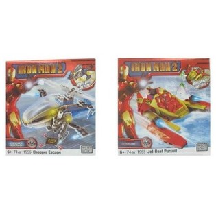 MEGA BLOKS IRON MAN 2 VEHICLE AND FIGURE