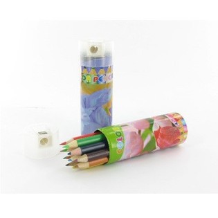 PENCILS IN SLEEVE + PENCIL SHARPENER (24st.)