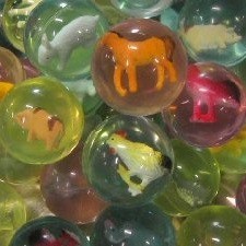 BOUNCY BALLS WITH ANIMALS 4.5 cm (50 pcs)