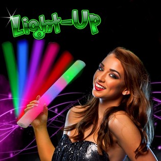 LED Foam Sticks - Multicolor Party Baton (25 pcs)