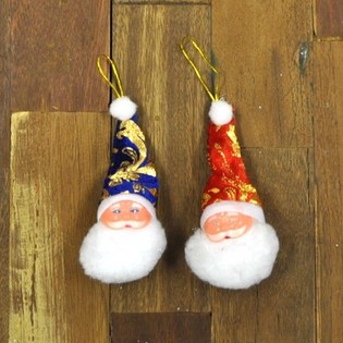 Small Santa Claus Heads (24 pcs.)