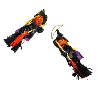 FLYING WITCH ON BROOM 14 CM. (20st).