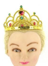GOLDEN CROWNS WITH BLING STONES (12 pcs.)