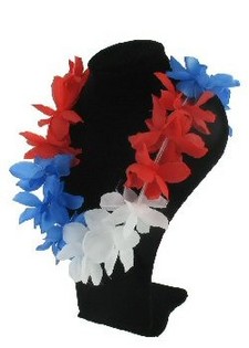 Hawaii Garland - Red/White/Blue (12 pcs)