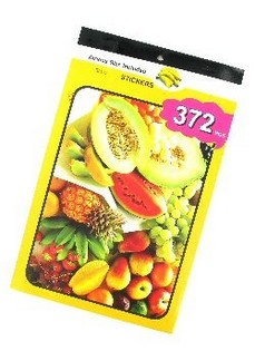 Sticker Books Model: Fruit (12 pcs)