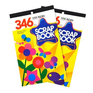 SCRAP BOOK STICKER BOOKS (12pcs.)