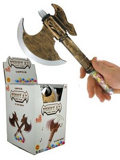 Toy Axe with Sound and Candy (12 pcs)