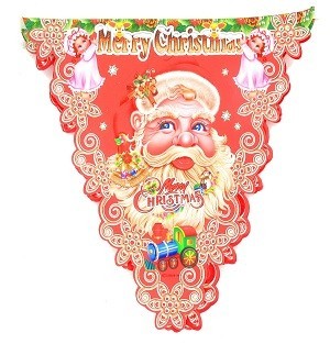 CHRISTMAS PENNANT BANNER (10 pcs)