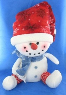 LARGE LUXURY/MODERN SITTING SNOWMAN