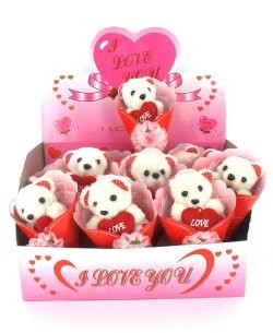 I LOVE YOU BEAR IN DISPLAY (12 pcs)