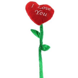 MEGA LARGE PLUSH HEART FLOWER