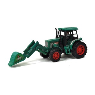 LARGE TOY TRACTOR WITH EXCAVATOR ARM IN DISPLAY (9 pcs)