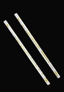 WOODEN PENCILS SILVER/YELLOW (144 pcs)