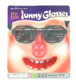 CLOWN NOSE GLASSES (24 pcs.)