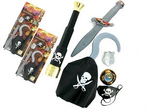 Pirate Set on Card - Model 1 (6 pcs)