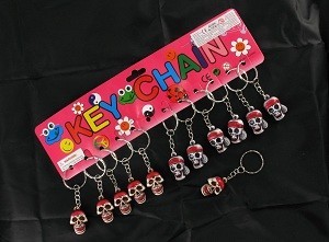 SKULL KEYCHAIN - MODEL 2 (12 pcs)