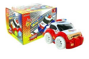 Bump & Go Police Toy Truck with Lights and Sounds