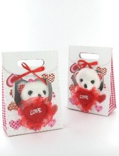 "I LOVE YOU" Teddy Bear in Bag (6 pcs.)