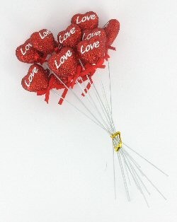 DECORATION LOVE HEART (12 pcs)