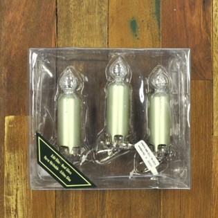 3 Christmas Tree Decoration Candles on Clip (6 Packs)
