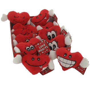 Sweet Plush Hearts (12 pcs)