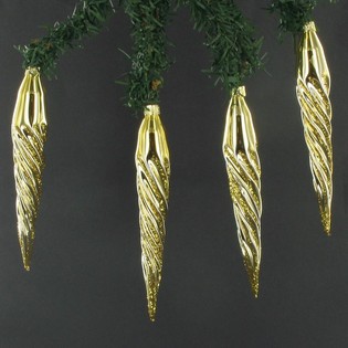 CHRISTMAS DROPS IN BOX GOLD COLOURED (6st.)