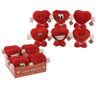 Plush Hearts with Hands and Feet (10 pcs.)
