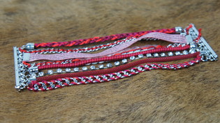 Ibiza Bracelet 8-Layer Red (1 pc)